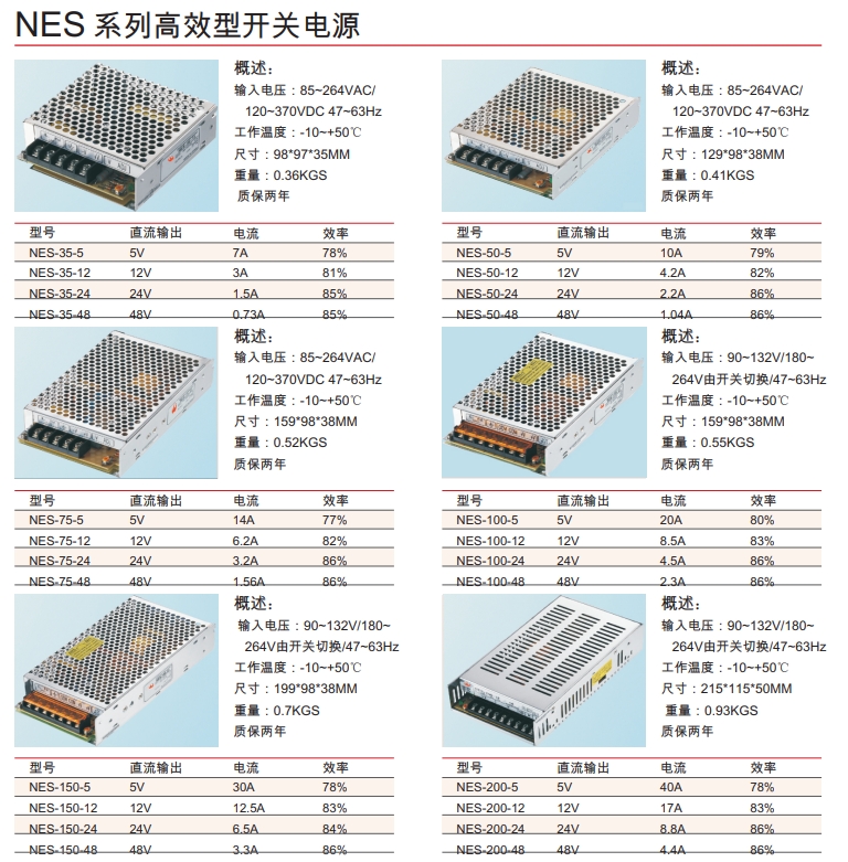 NES 系列高效型开关电源.png