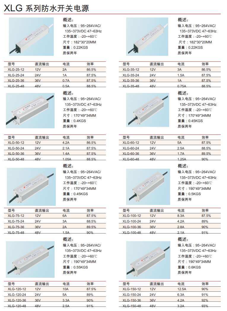 XLG 系列防水开关电源.png